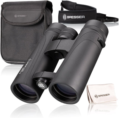 Jumelles Bresser Corvette 8x42 – étanches, prismes bak-4, revêtement FMC – idéales pour l'observation des oiseaux, la marche et la randonnée