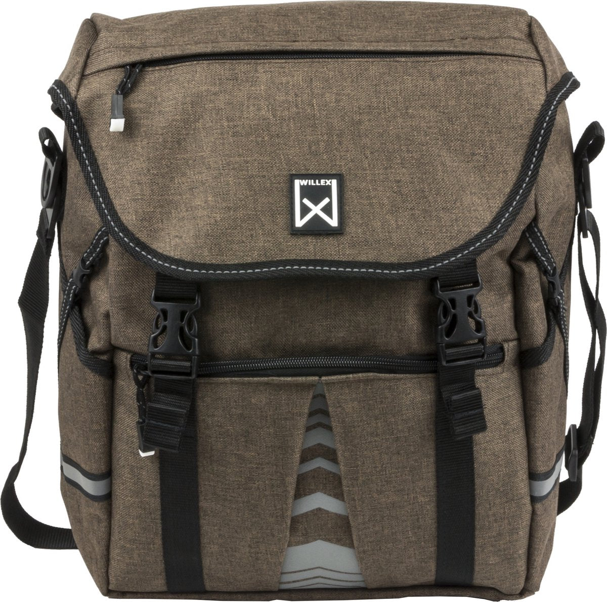 Willex sacoche 1200 - sacoche de vélo simple - 14 litres - marron