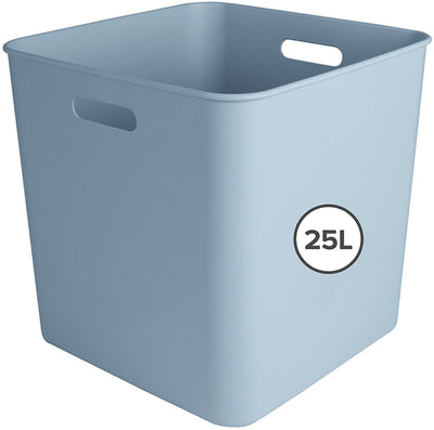 Sunware sigma home boîte cube 25l - 31,8x31,8x31,1 cm - bleu