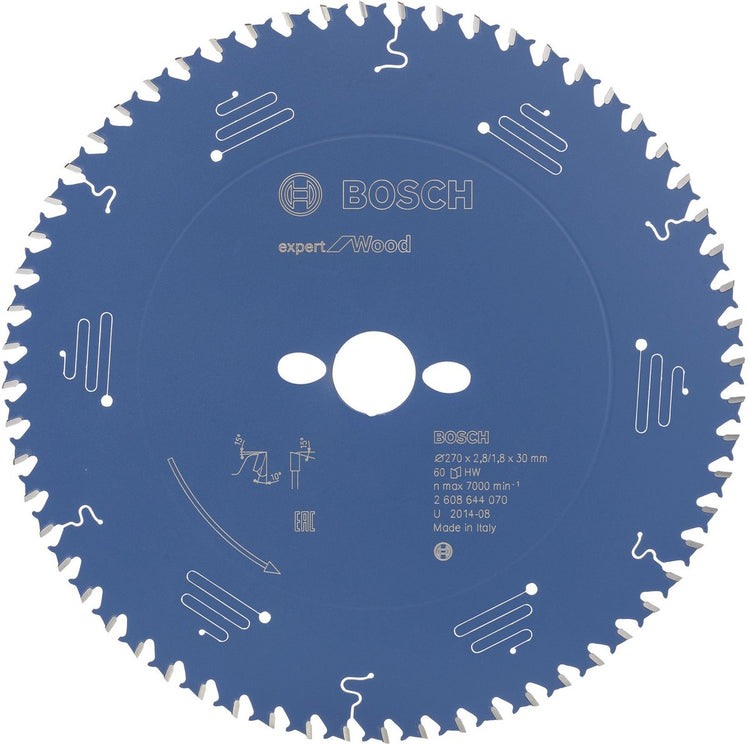 Lame de scie circulaire Bosch expert pour le bois 210x30x2,8 1,8x30 t