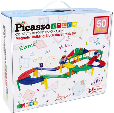 SELECTA PICASSOTILES RACE TRACK - MAGNÉTIQUES DE BUILDAGE TILES, 50DLG.