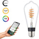 Lampe LED intelligente Eglo connect.z - e27 - ø 6,4 cm - transparente - lumière RVB réglable - 3000k - dimmable - zigbee