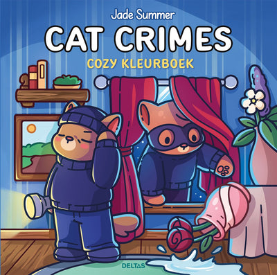 Crimes de chat Deltas - livre de coloriage confortable été jade