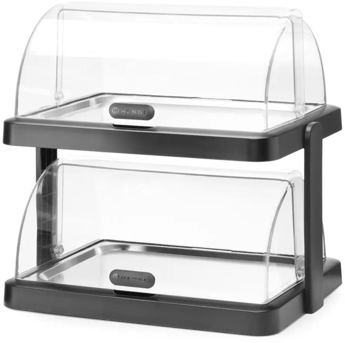 Présentation rolltop Hendi réfrigérée - 2 niveaux - inox - 440x320x440 mm