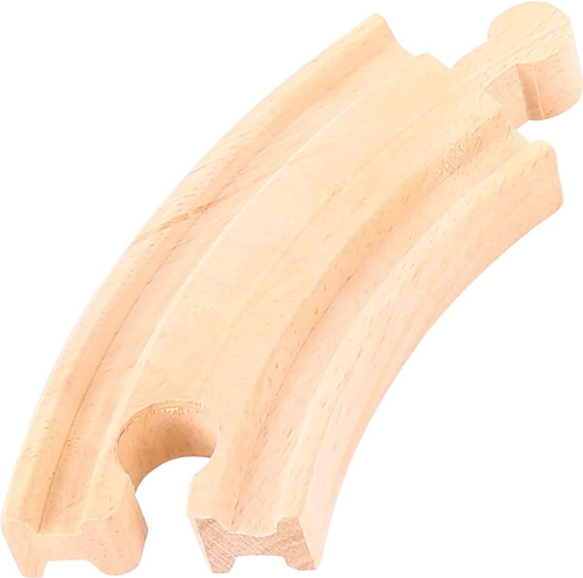 Bigjigs Wooden Rails Short Turns, 4st.