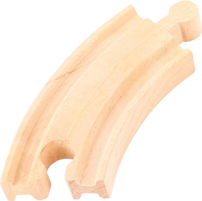 Bigjigs Wooden Rails Short Turns, 4st.