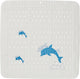 Sealskin montreal - tapis antidérapant 55x55 cm - PVC - blanc bleu