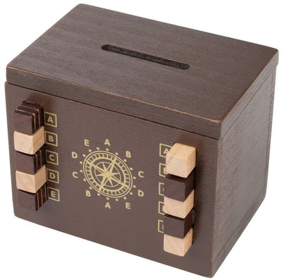 Philos puzzle boîte secrète serrurier tirelire en bois et boîte à puzzle.