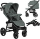 Lionelo buggy annet plus - léger pliable - grandes roues solides avec suspension - y compris chancelière, moustiquaire porte-gobelet - dossier réglable repose-pieds - poussette de la naissance jusqu'à 22 kg - landau