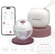 Momcozy m5 smart – tire-lait mains libres – 1 pièce – électrique – silencieux compact – avec inserts de téterelle – blanc rouge