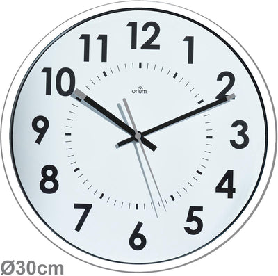 Horloge murale Orium par cep | quartz | diamètre 30 cm | blanc