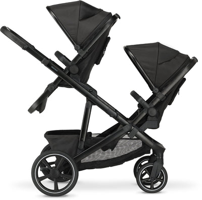 Poussette Deryan evy v2 duo - extensible - siège supplémentaire - noir
