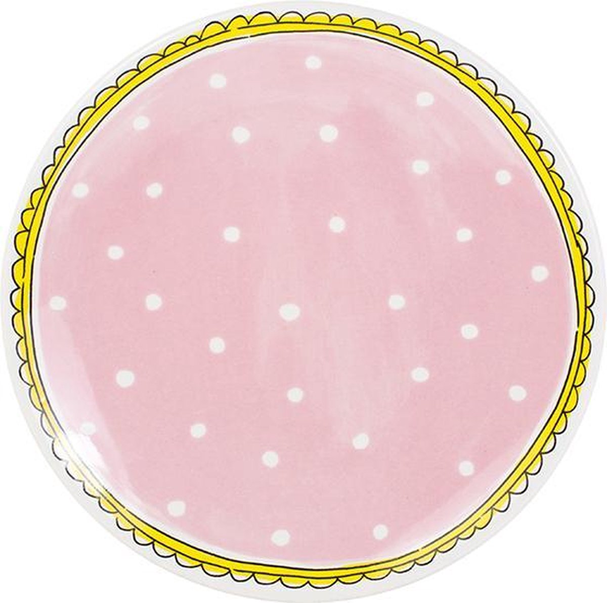 Amsterdam blonde rattrapant sur une assiette de points - ø 22 cm
