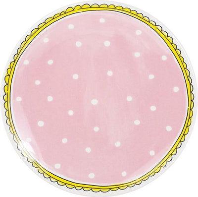 Amsterdam blonde rattrapant sur une assiette de points - ø 22 cm
