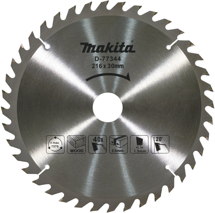 Makita lame de scie à tronçonner plateau bois - d-77344