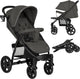Lionelo buggy annet plus - léger pliable - grandes roues solides avec suspension - y compris chancelière, moustiquaire porte-gobelet - dossier réglable repose-pieds - poussette de la naissance jusqu'à 22 kg - landau