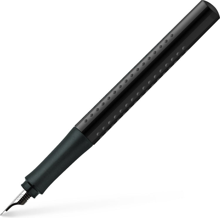 Stylo plume Faber-Castell - grip 2010 - f - noir harmonie - fc-140818