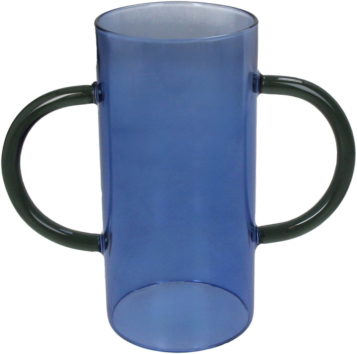 Vase collection HD verre bleu 19,5x8,5x17,5cm