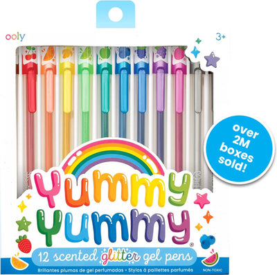 Ooly - yummy yummy - 12 stylos gel aux senteurs de fruits