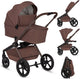 Poussette 2en1 Lionelo Freya - poussette nacelle - de la naissance à 22 kg - poussette premium - roues PU avec suspension - siège face à l'avant - capote UPF50+ - système d'accessoires complet