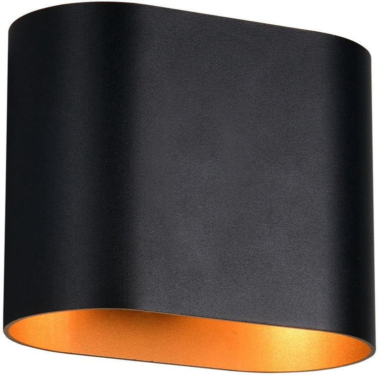 Trio alani - applique - noir-or - excl. 1x g9 3 w - éclairage haut et bas - montage mural