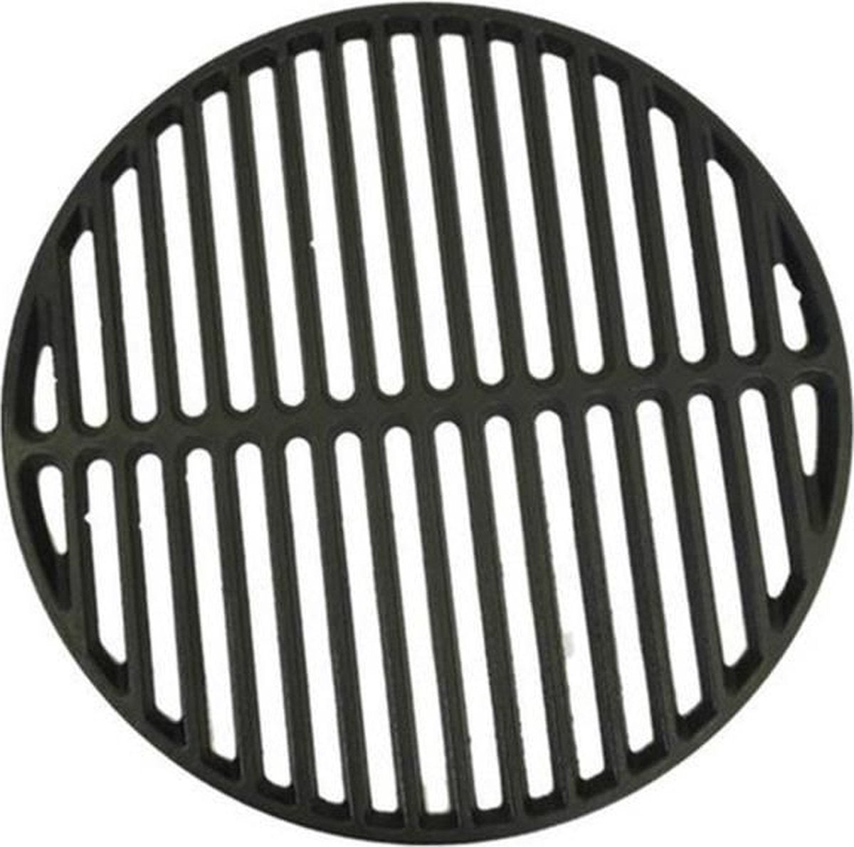 Grizzly Grills Grille en fonte compacte – Grille en fonte ø34 cm – Pour barbecue kamado – Rayures parfaites pour un maximum de saveur de barbecue