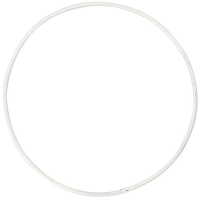 Creativ company anneau en fil métallique, d 10 cm, épaisseur 2 mm, blanc, 10 pièces 1 boîte