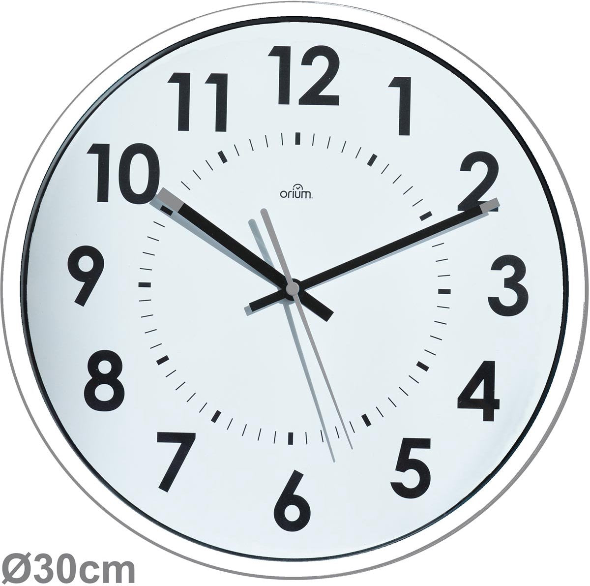Horloge murale Orium par cep | quartz | diamètre 30 cm | blanc