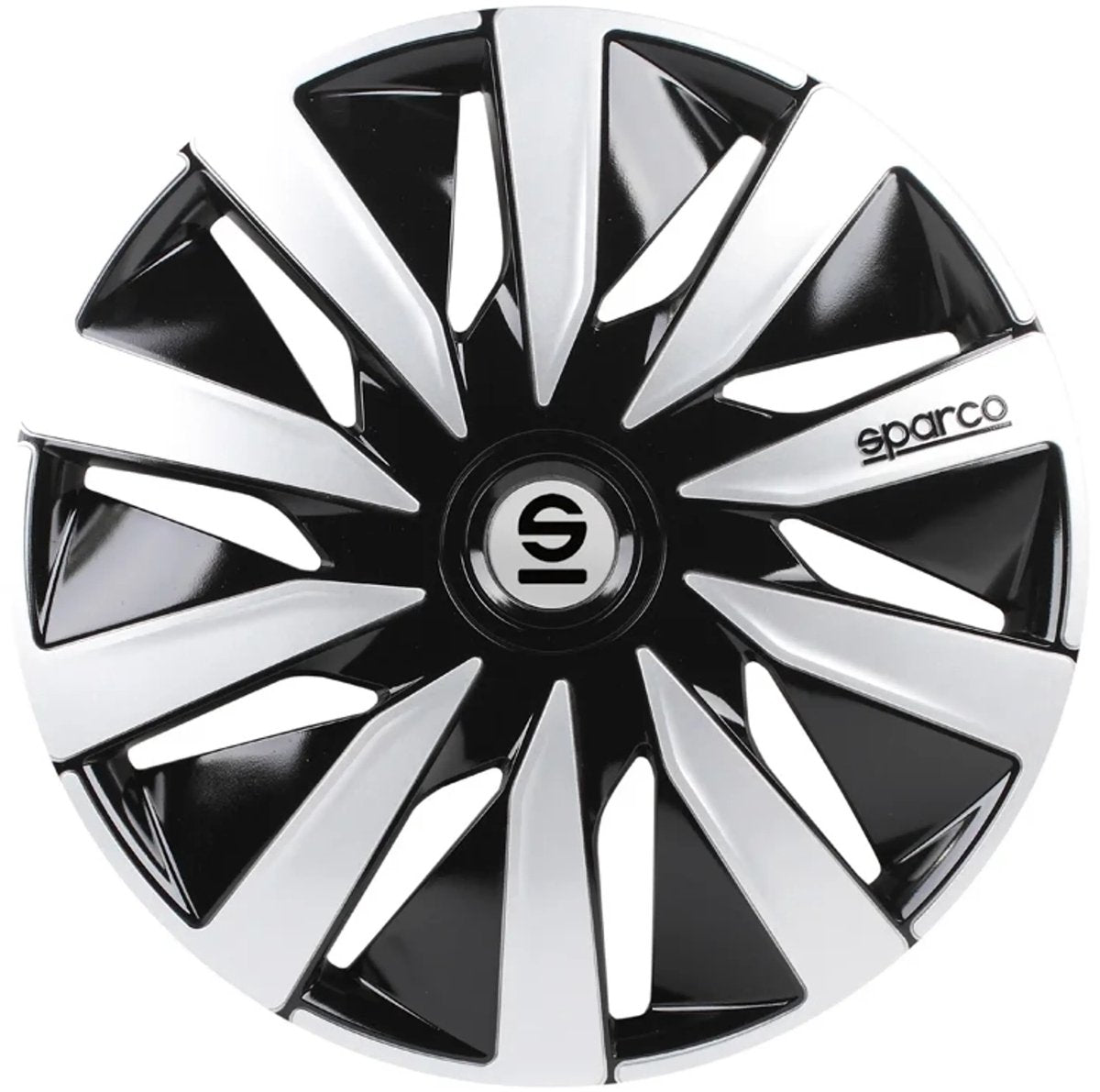 enjoliveurs Lazio 14 pouces ABS noir argent lot de 4