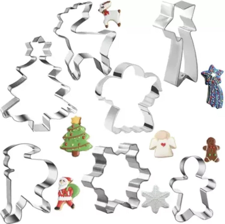 Lot de 7 emporte-pièces de Noël Ruhhy - formes en métal pour une pâtisserie festive
