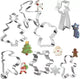 Lot de 7 emporte-pièces de Noël Ruhhy - formes en métal pour une pâtisserie festive