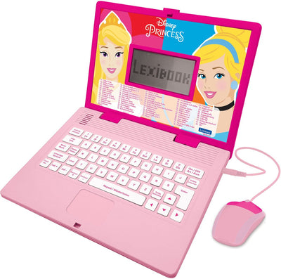 Ordinateur portable éducatif bilingue Lexibook Disney Princess - 124 activités (allemand anglais)
