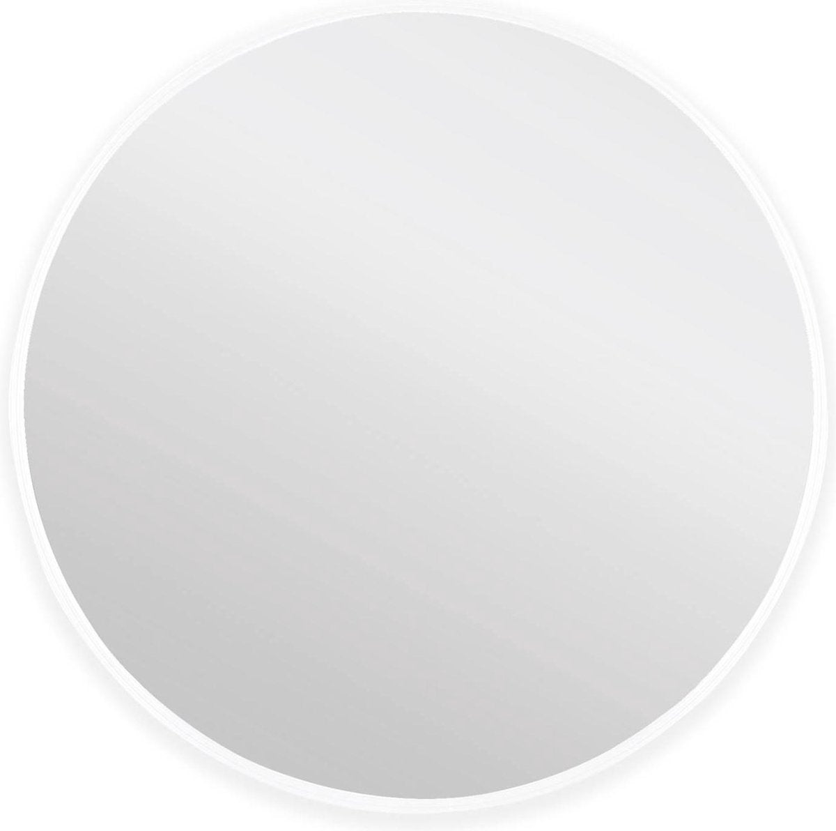 Miroir de salle de bain rond Differnz 80 cm blanc