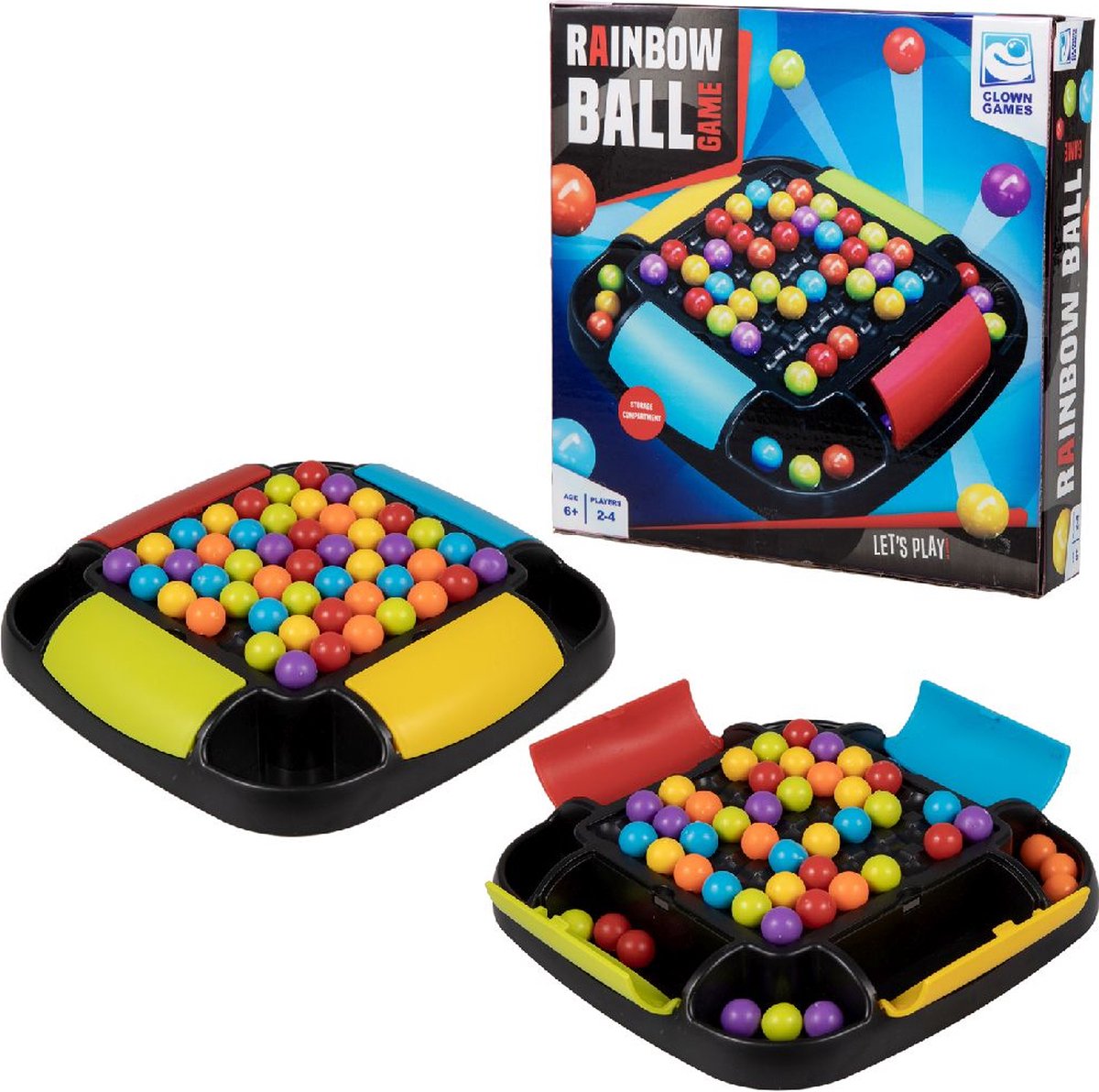 Jeux de jeux de balle arc-en-ciel des jeux de clown
