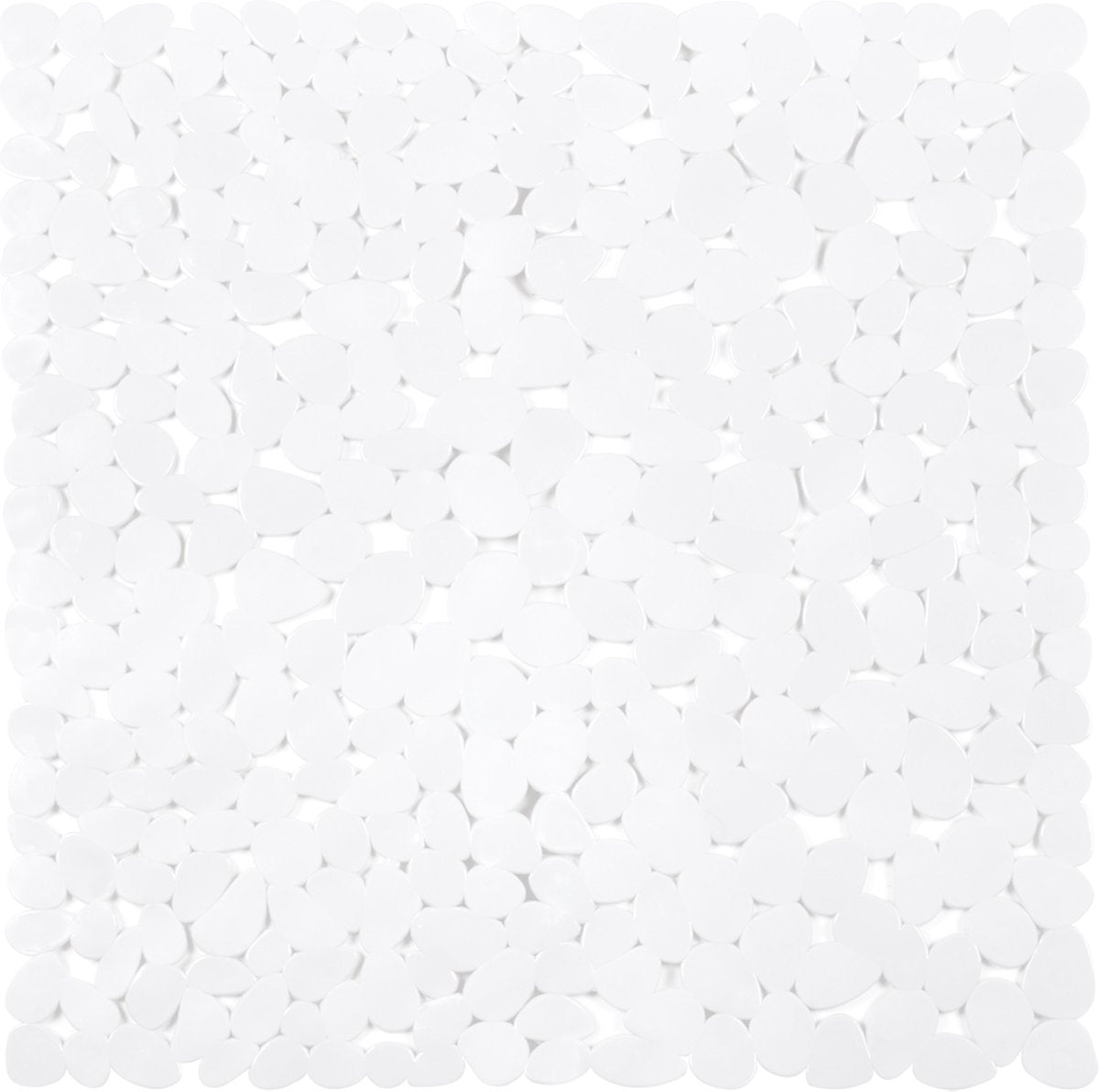 Tapis de douche antidérapant Differnz lapis 54x54cm blanc