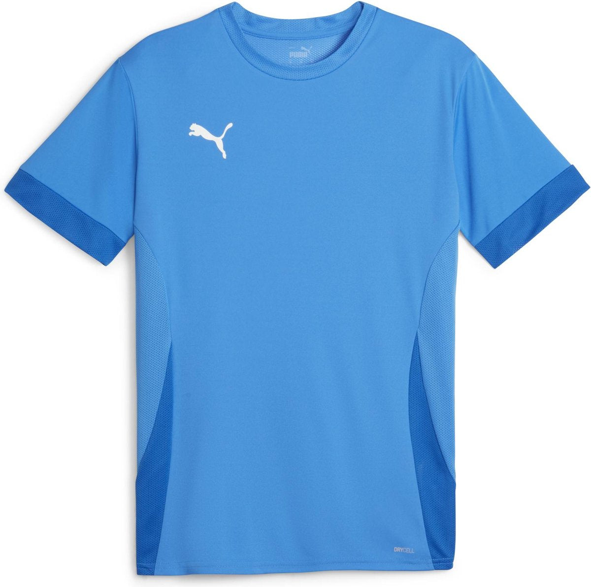 Maillot de sport Puma teamgoal matchday jersey pour hommes - limonade bleu électrique- blanc- team royal