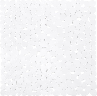 Tapis de douche antidérapant Differnz lapis 54x54cm blanc