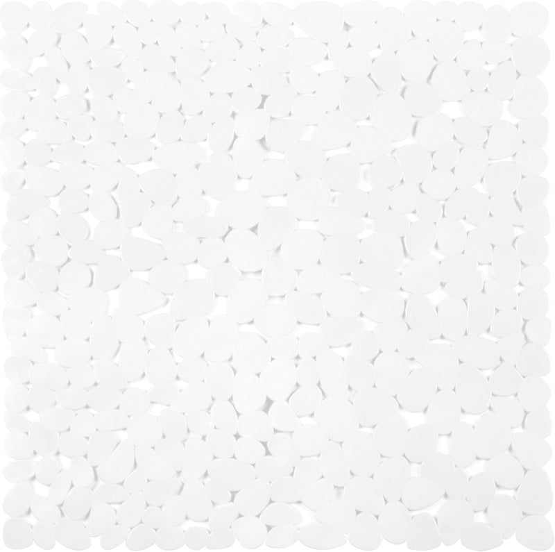 Tapis de douche antidérapant Differnz lapis 54x54cm blanc
