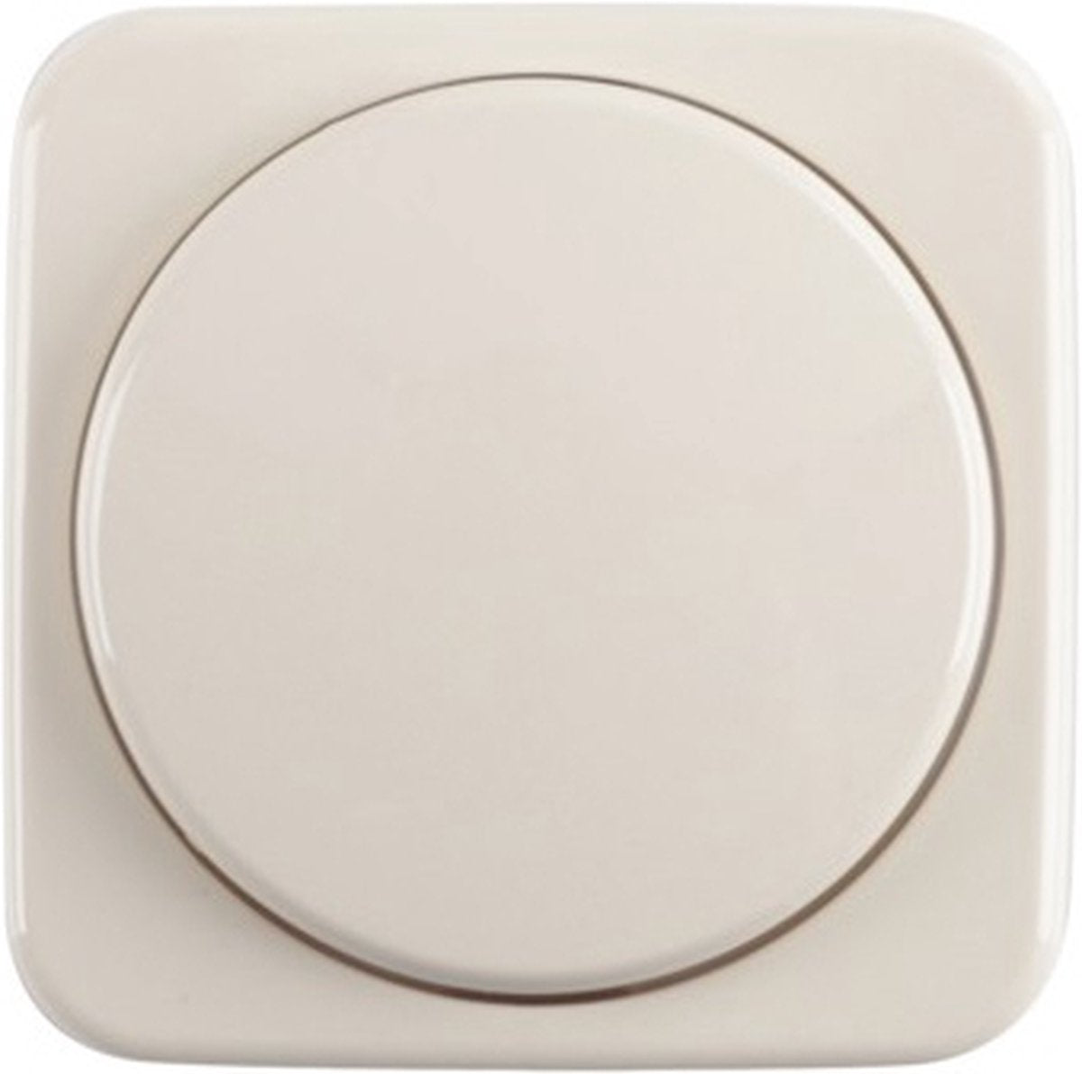 Busch-Jaeger si plaque centrale crème bouton variateur