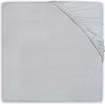Jollein - drap-housse bébé lit enfant en jersey (gris doux) - coton - drap-housse enfant, drap-housse lit junior - 70x140 75x150cm
