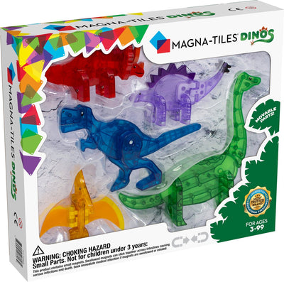 Magna-tiles tuiles magna - ensemble dino - jouets magnétiques 5 pièces