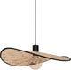 Lampe à suspension Eglo Marywell - e27 - 50 cm - marron noir - bois