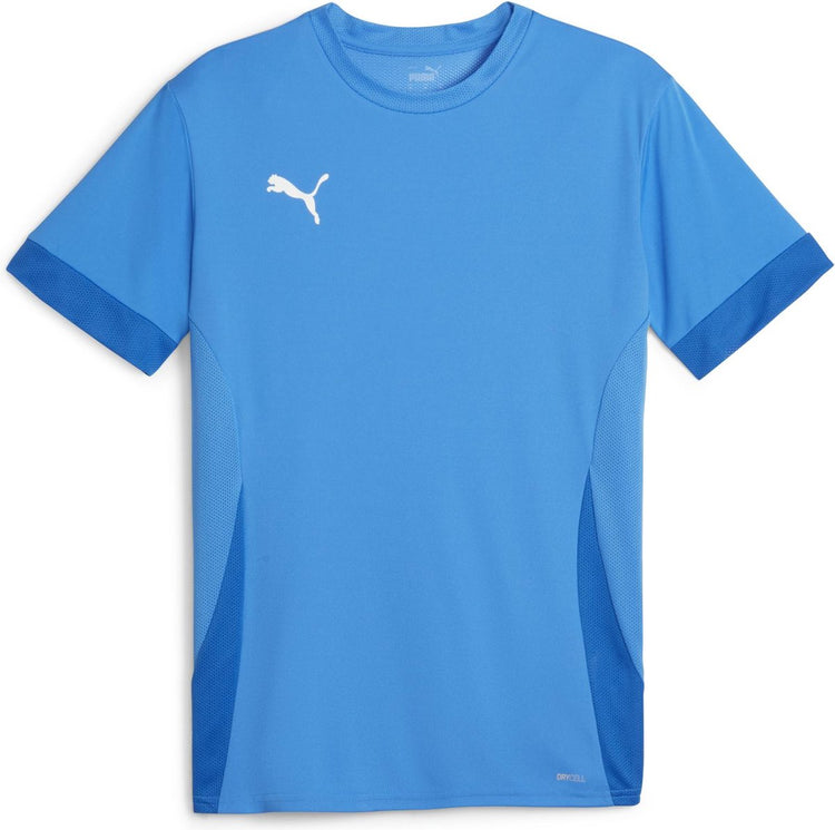 Maillot de sport Puma teamgoal matchday jersey pour hommes - limonade bleu électrique- blanc- team royal