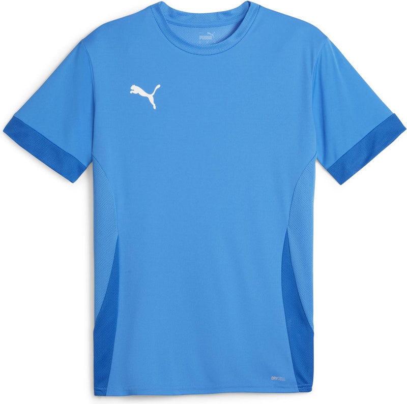 Puma teamgoal matchday jersey jr chemise de sport unisexe - limonade bleu électrique- blanc- team royal