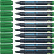 Instruments d'écriture Schneider marqueur permanent Schneider - maxx 133 - pointe biseautée - vert - 10 pièces - s-113304-10