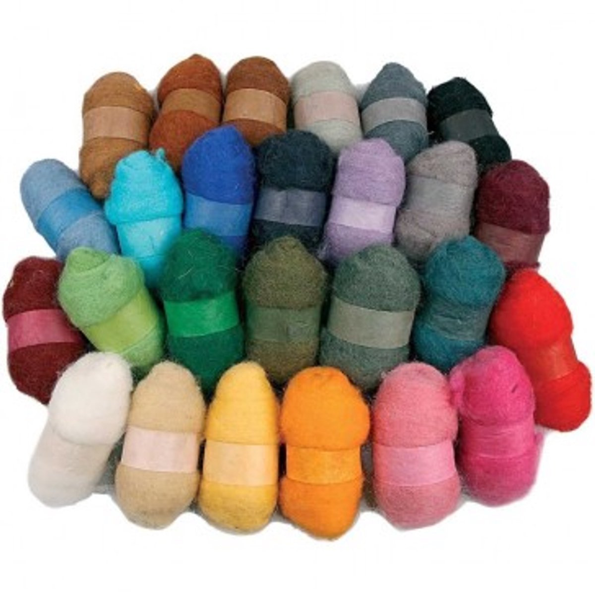 Creativ Company en laine cardurée, différentes couleurs, 26x25 gr 1 boîte