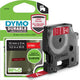 Étiquettes durables Dymo originales d1 | texte blanc sur étiquette rouge | 12 mm x 3 m | étiquettes autocollantes pour l'imprimante d'étiquettes Label Manager | fabriqué en europe