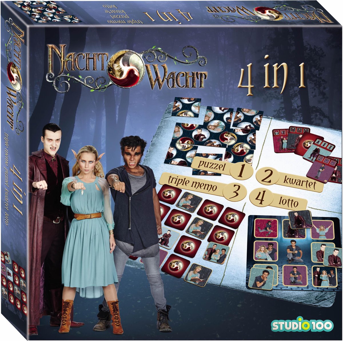 Jeu de société Night Watch - Jeu 4 en 1