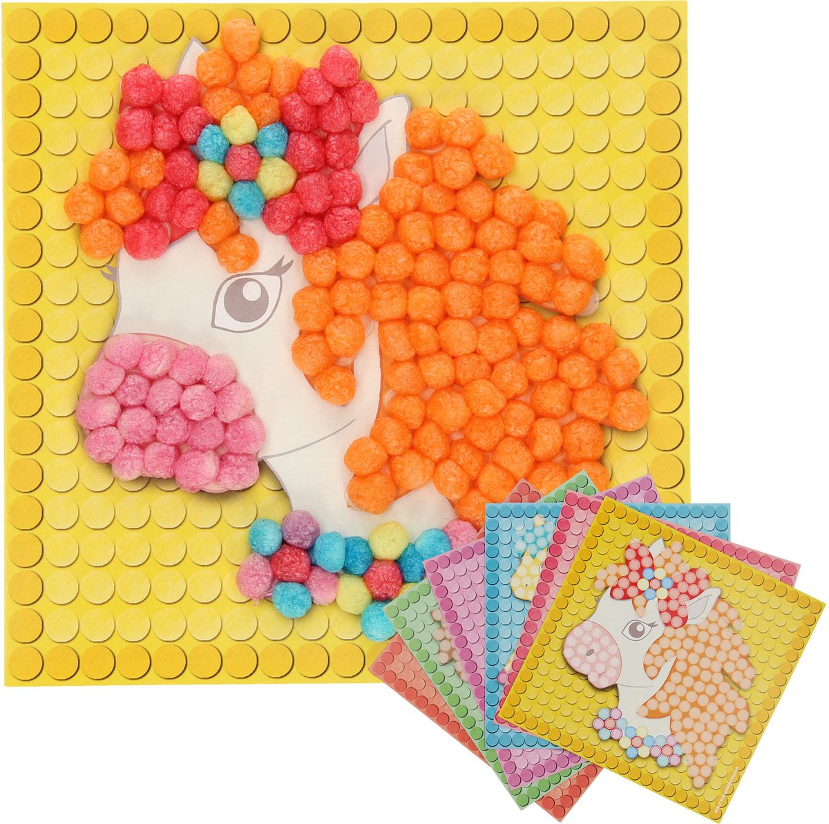 Playmais mosaic cartes décorer le poney de rêve