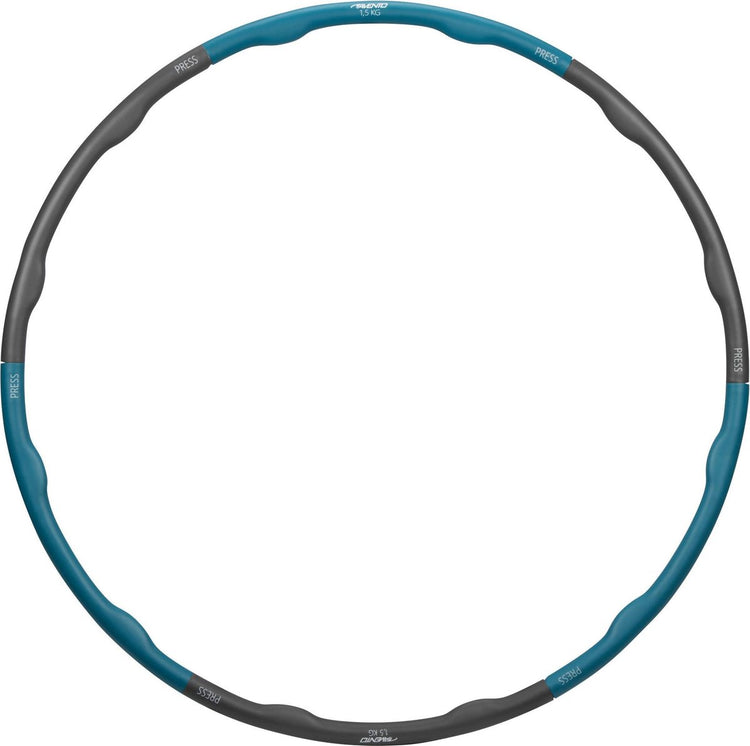 Cerceau de fitness Avento - 1,5 kg - bleu gris - diamètre 100 cm